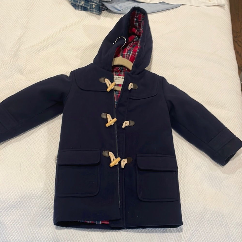 Jo Jo Maman Bebe coat with wooden buttons
